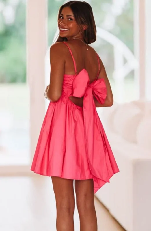 Know About Me Mini Dress - Pink Stylish Ruffle Mini Dress