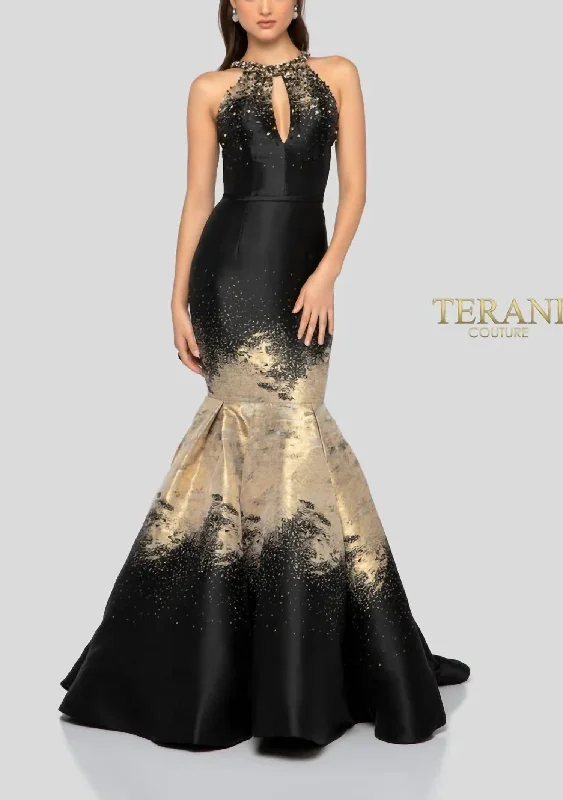 Evening Dress In Black Gold Tunics Favorite customer