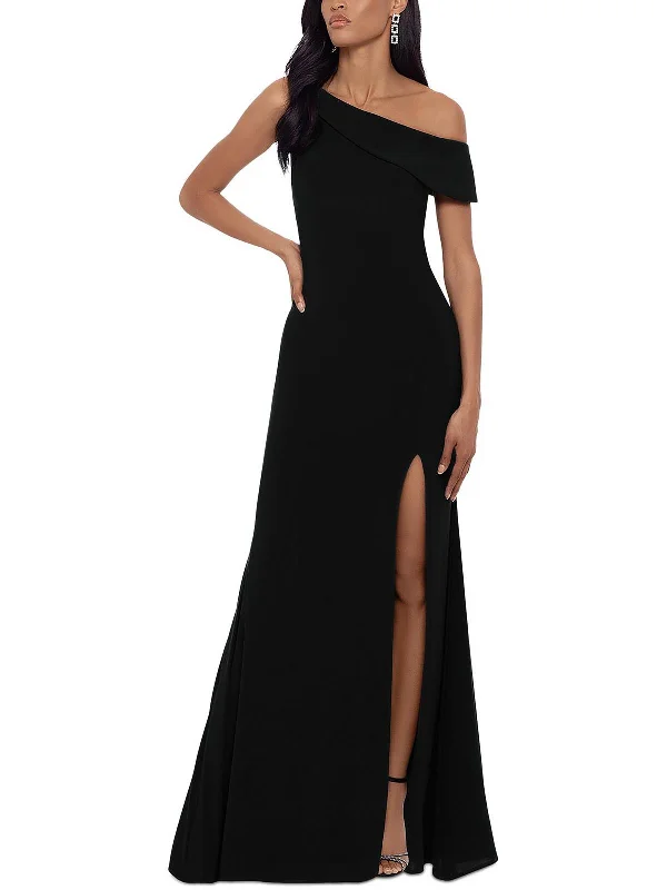 Womens One Shoulder Formal Evening Dress Tunics Short Trendy