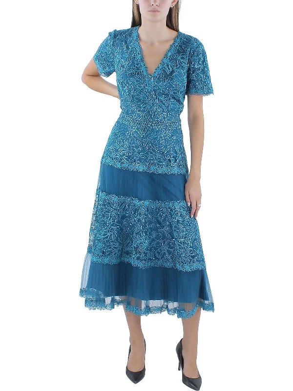 Womens Soutache Long Cocktail And Party Dress Tunics Silk luxurious