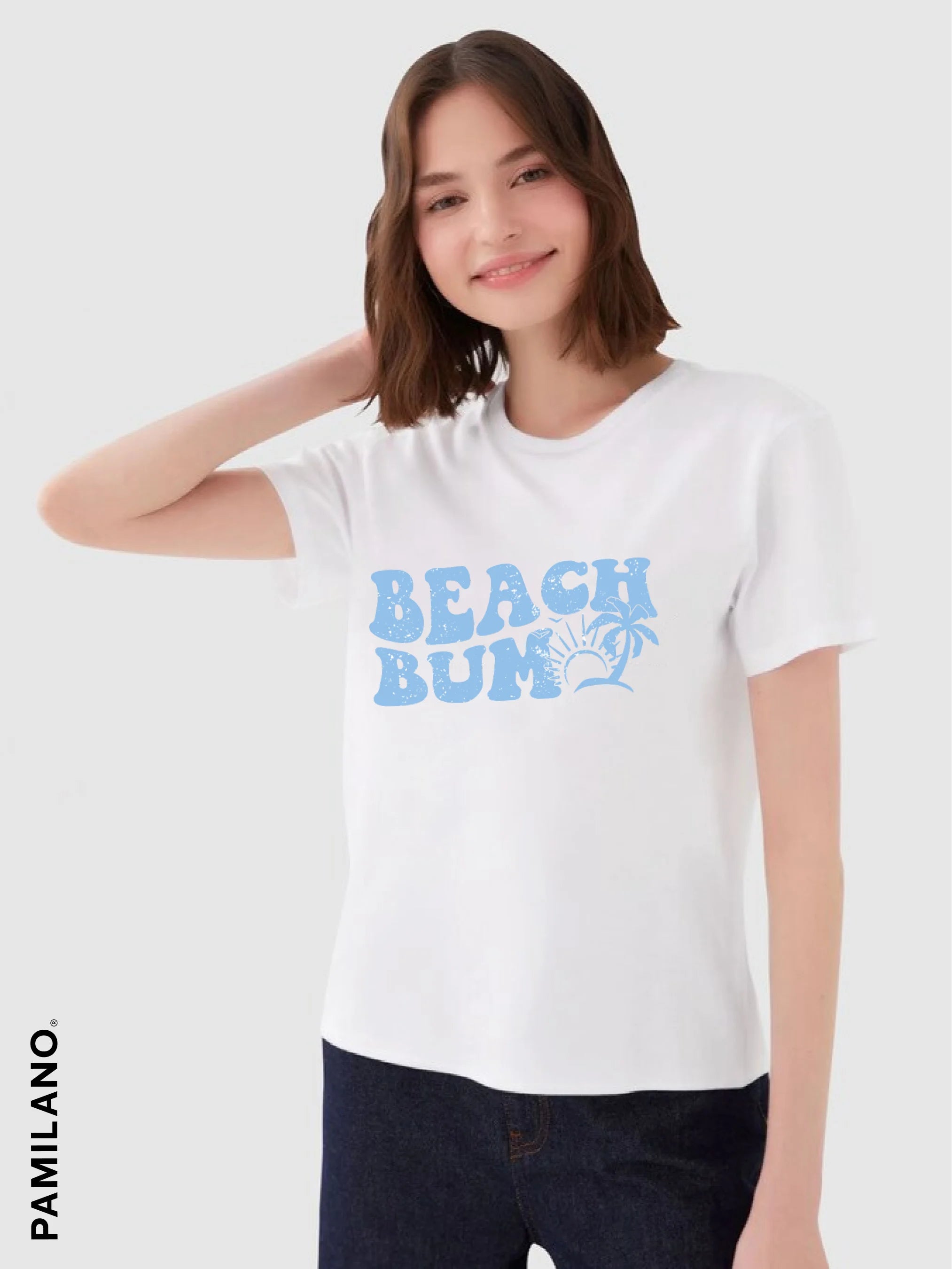 Beach Bum t-shirt Handmade Hand-knitted Hand-woven