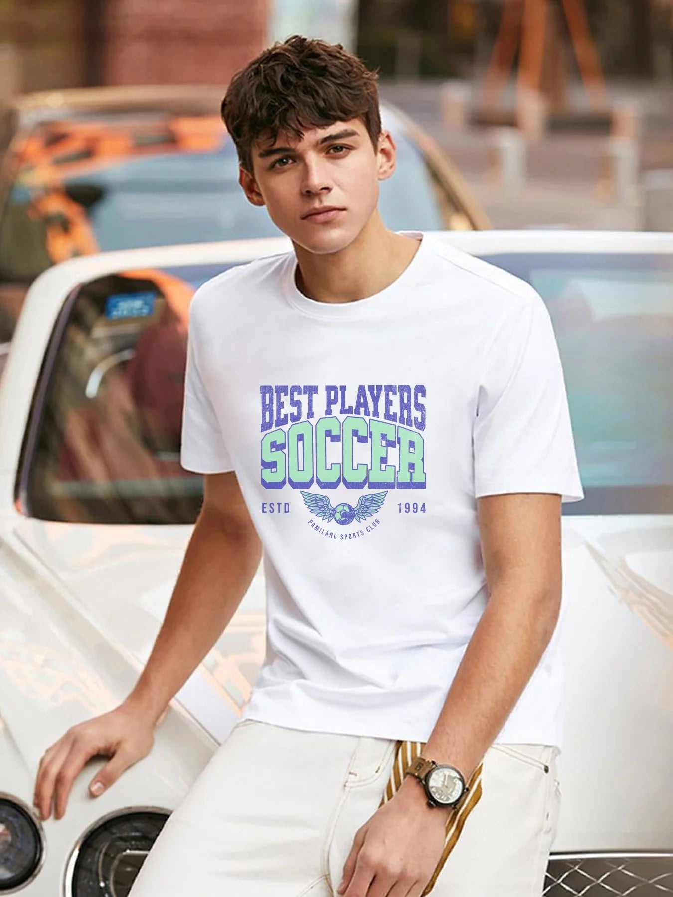 Best Players Soccer - Unisex T-Shirt Collared T-Shirt Boat Neck A-Line