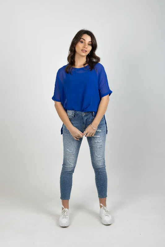 GRACE TEE CAPRI Welt Pockets Slit Pockets Flap Pockets