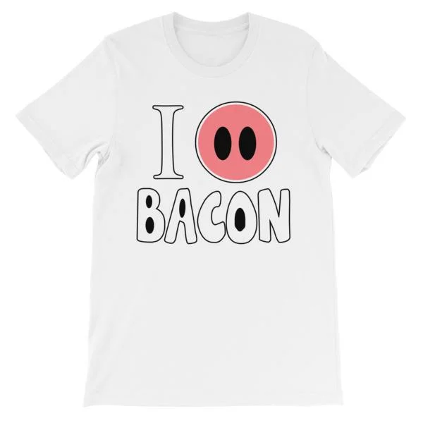 I Smell Bacon T-shirt Rayon Fabric Velvet Fabric Corduroy Fabric