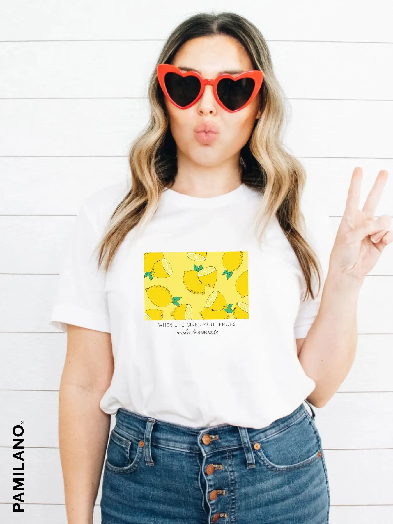 Lemon Printed T-shirt Lace Blend Ribbed Blend Corduroy Blend