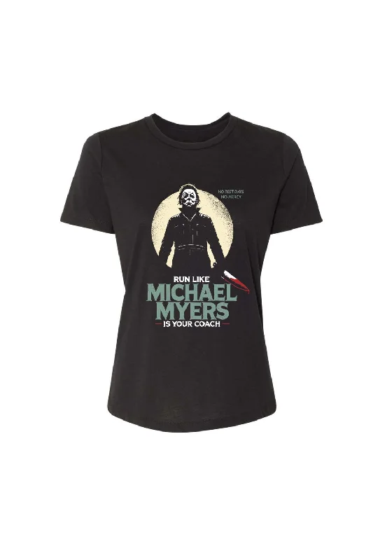 Michael Myers Run Coach Women's T-shirt Seamless Knitted Crochet