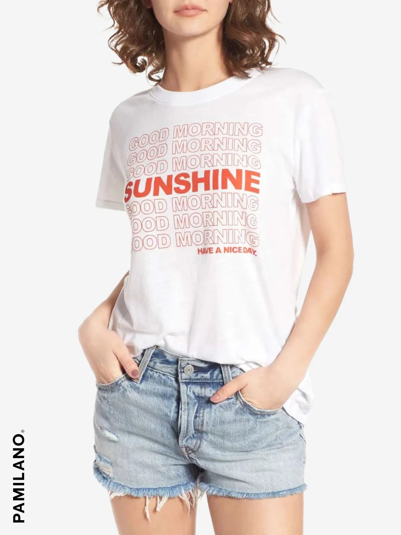 Sunshine GM Printed T-shirt Satin Blend Silk Blend Wool Blend