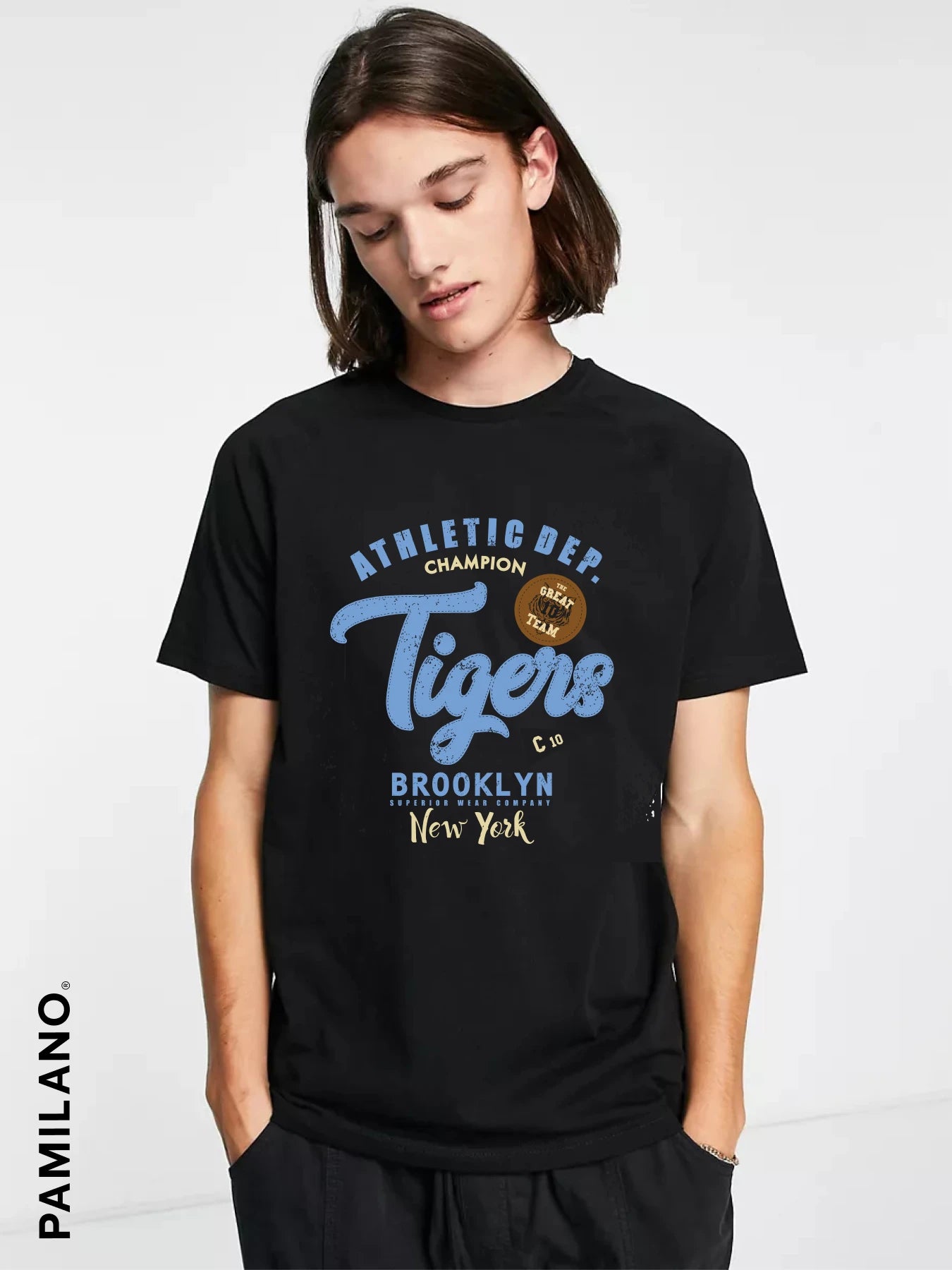 Tigers Athletic Dep. - Unisex T-Shirt Satin Fabric Silk Fabric Chiffon Fabric