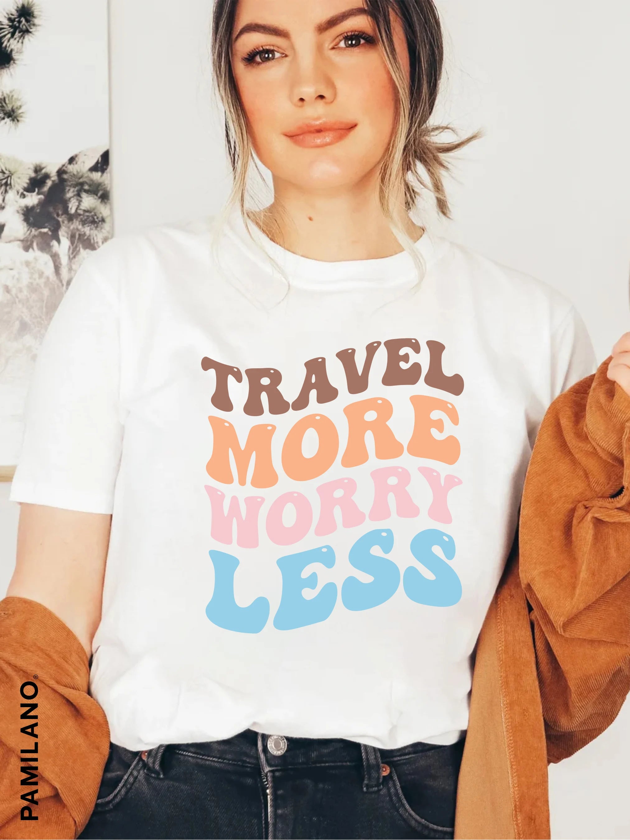 Travel More t-shirt Zippered Buttoned Snapped