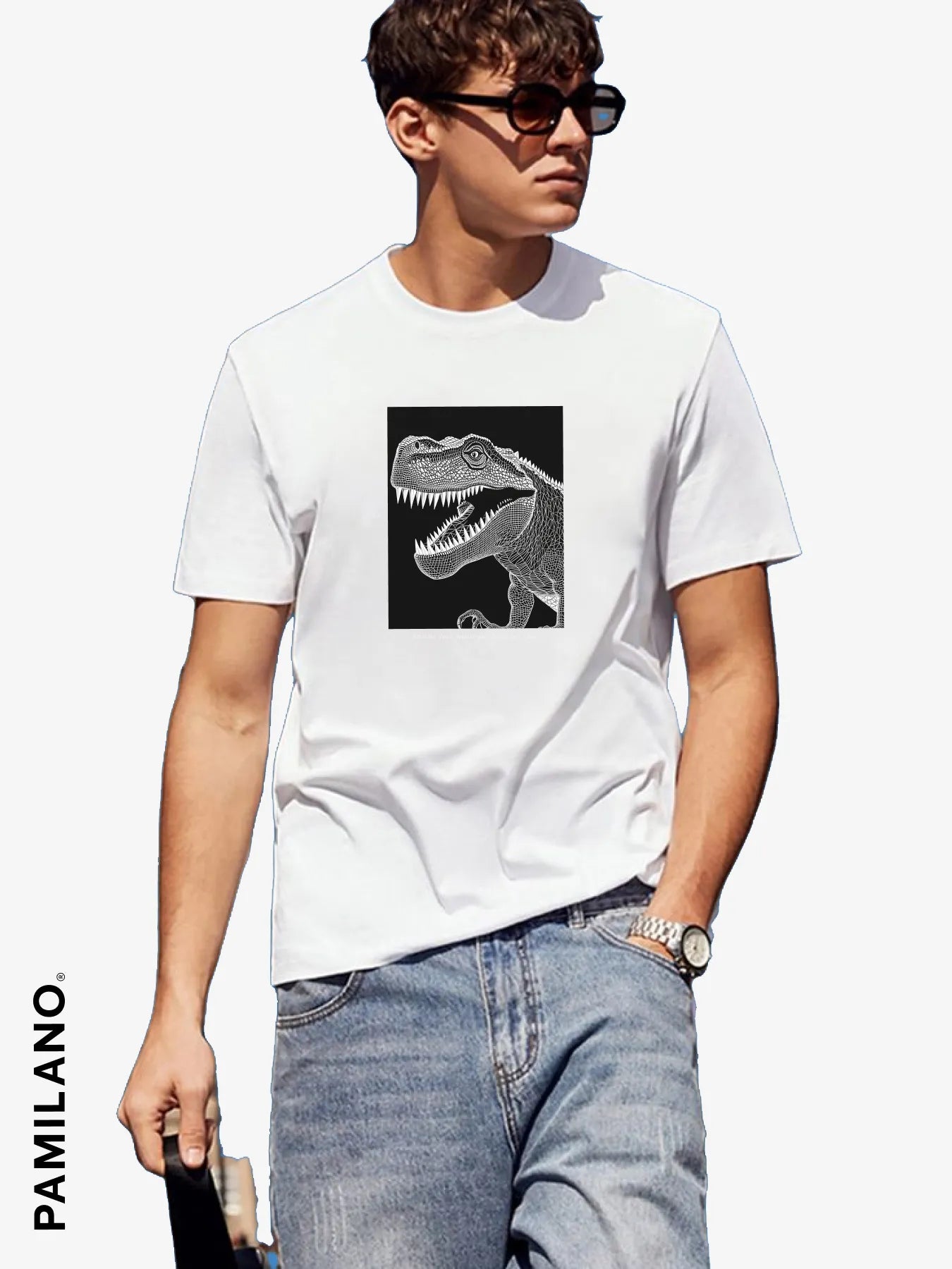 Unleash Your Inner Dino Style ! - Unisex T-Shirt Anti-Shrink Durable Soft