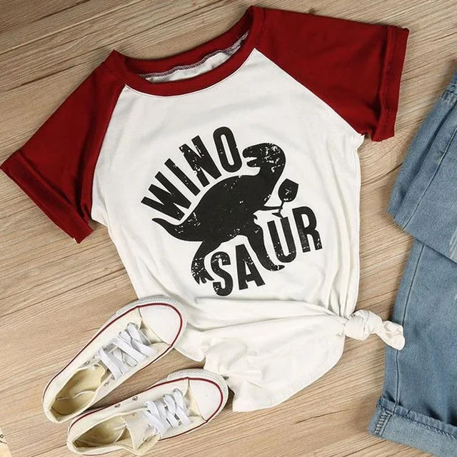 Winosaur Women T-Shirt Fitted T-Shirt Seamless Stretchy