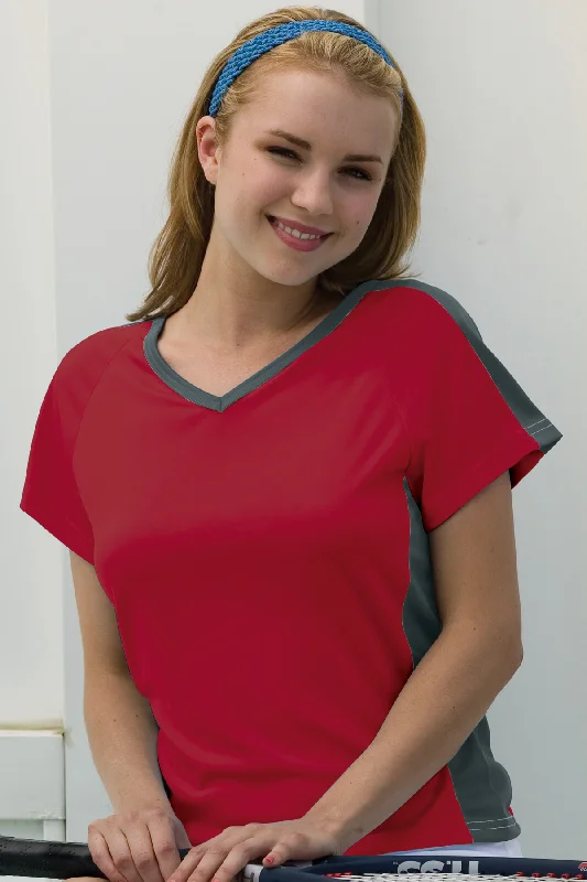 Women's Vansport Color Blocked Tech Tee Casual Formal Business