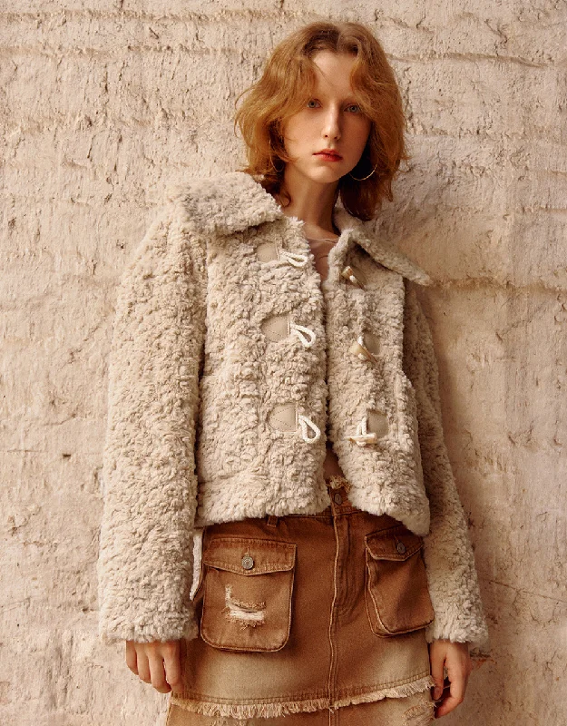 Straight Furry Coat Fashionable Blazer Coat