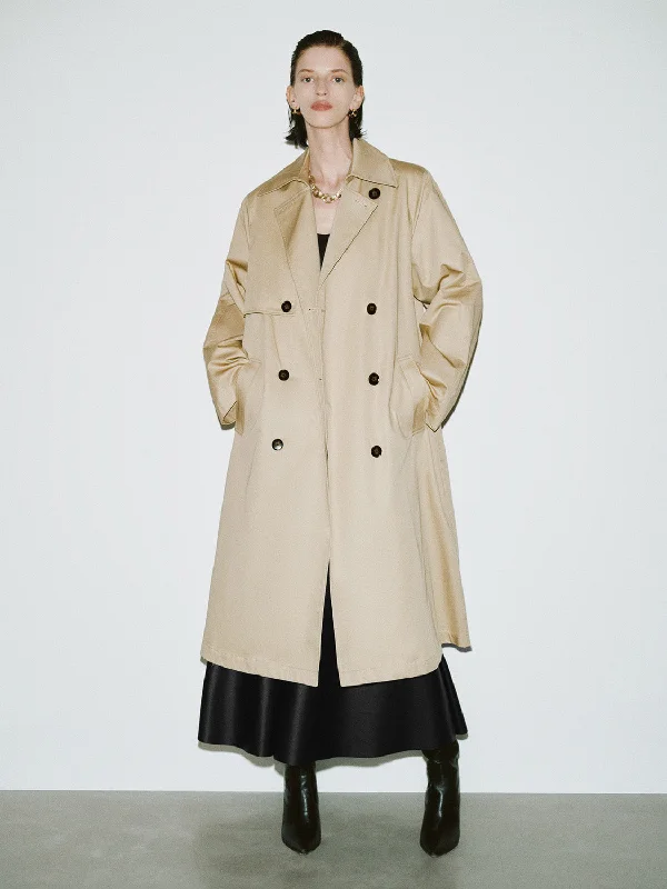 Straight Trench Coats Quilted Puffer Jacket