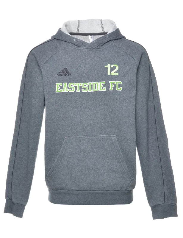 Adidas Football Printed Hoodie - S Hoodie with Pocket Utility Practical