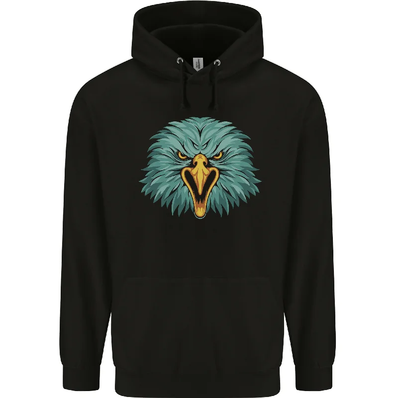 An Eagle Head Mens 80% Cotton Hoodie Hoodie with Earth Tones Natural Calm