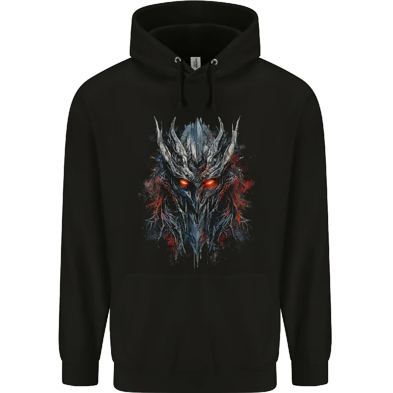 An Evil Sauron Mask Demon Mens 80% Cotton Hoodie Hoodie with Elastic Waist Stretchable Comfortable