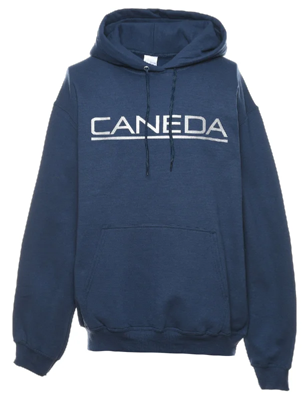 Caneda Printed Hoodie - L Hoodie with Snap Buttons Easy Quick