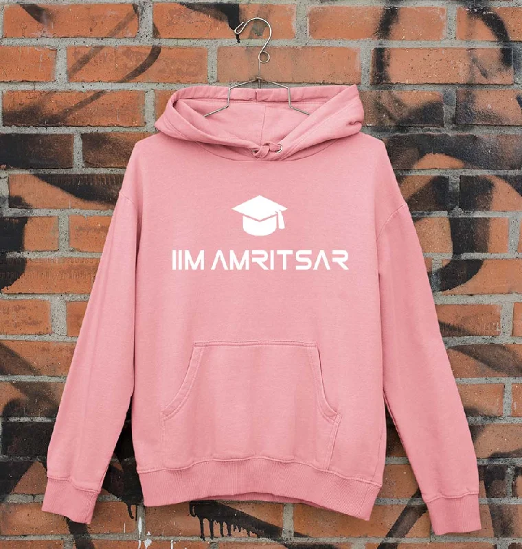 IIM Amritsar Unisex Hoodie for Men/Women Hoodie with Metallic Shiny Futuristic