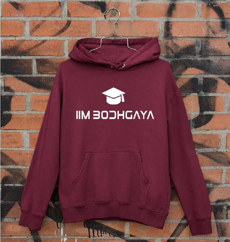 IIM BodhGaya Unisex Hoodie for Men/Women Hoodie with Slim Fit Tailored Modern