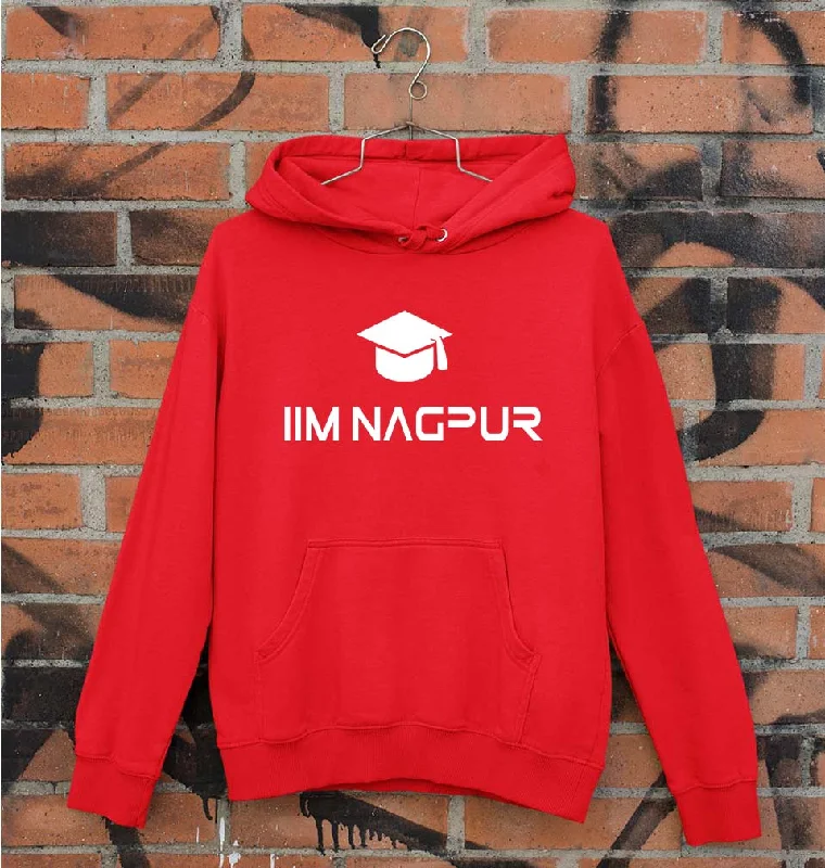 IIM Nagpur Unisex Hoodie for Men/Women Hoodie with Belted Waist Structured Tailored