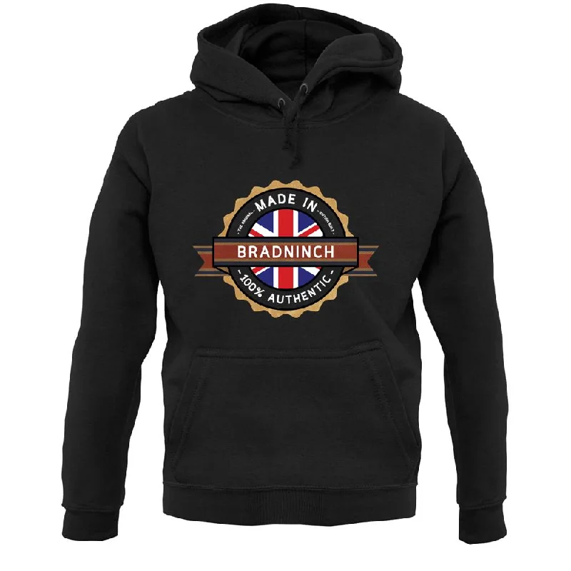 Made In Bradninch 100% Authentic Unisex Hoodie Hoodie with Hem Elastic Stretchable Comfortable