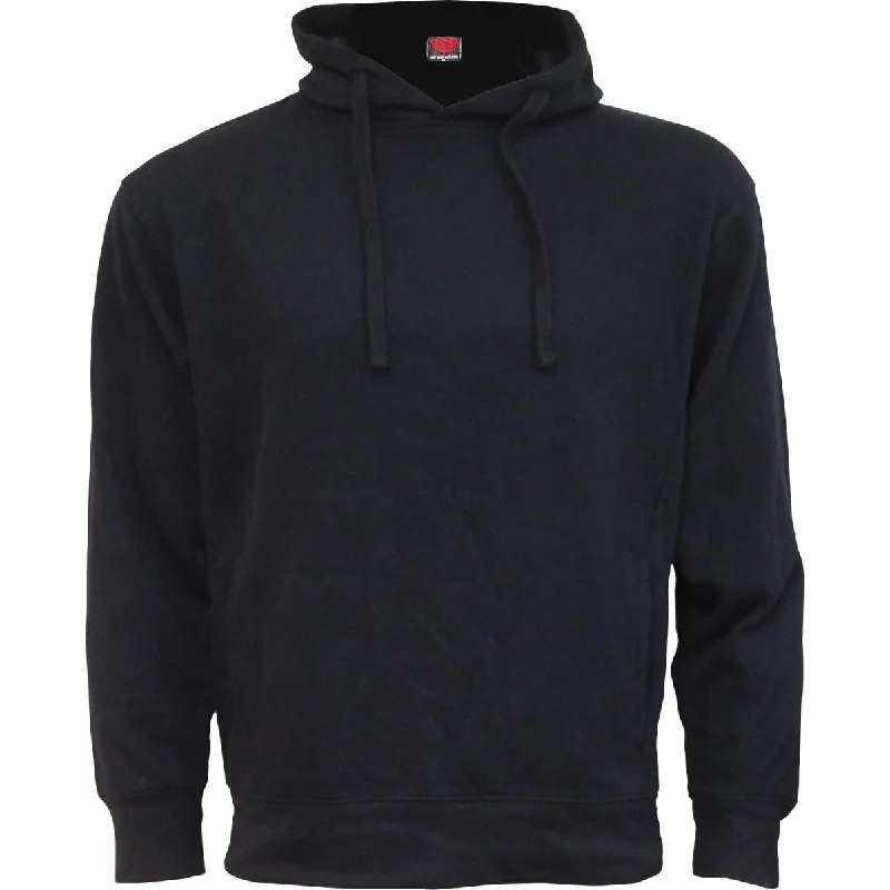 METAL STREETWEAR - Side Pocket Stitched Hoody Black Hoodie with Pocket Utility Practical