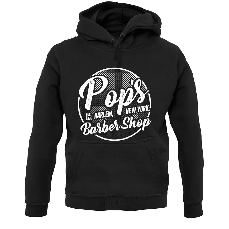 Pop'S Barber Shop Unisex Hoodie Hoodie with Mesh Breathable Sporty