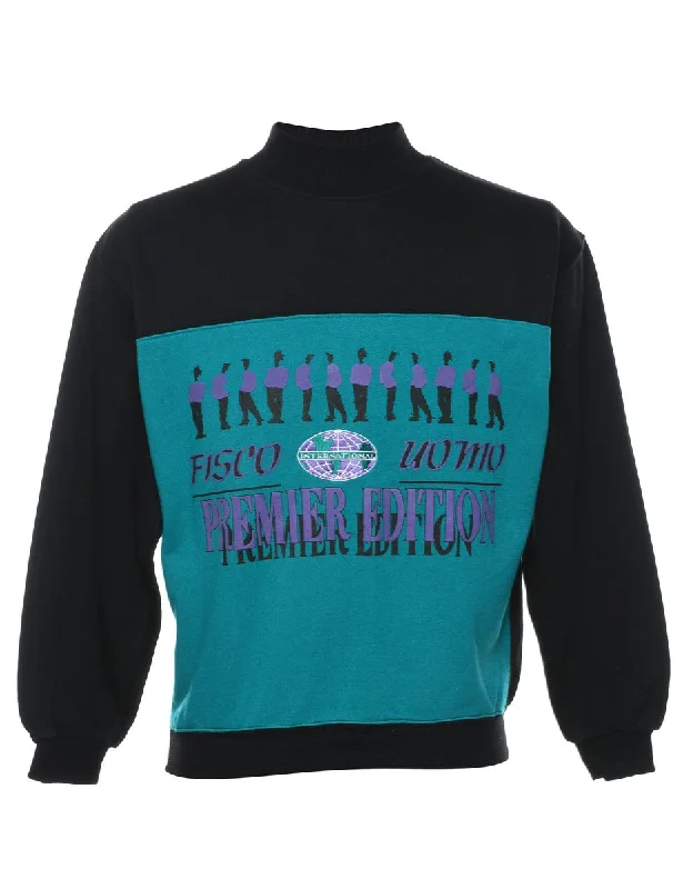 Premier Edition Printed Sweatshirt - M Hoodie with Ribbed Cuffs Snug Fit Comfort