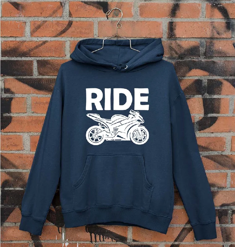 Ride Superbike Unisex Hoodie for Men/Women Hoodie with Frayed Bohemian Relaxed