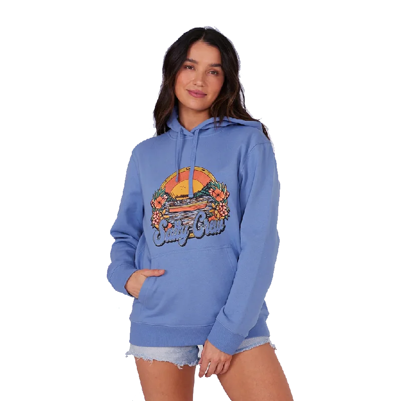 Salty Crew On Vacation Blue Dusk Hoody Hoodie with Elastic Cuffs Stretchable Comfortable