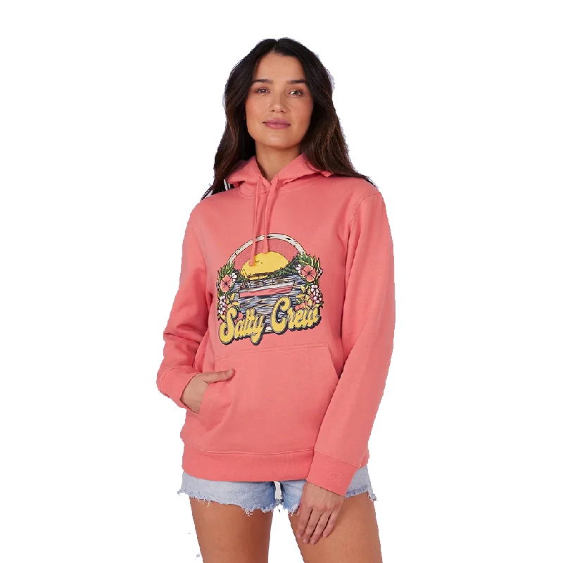 Salty Crew On Vacation Blush Hoody Hoodie with Ribbed Neckline Snug Warm