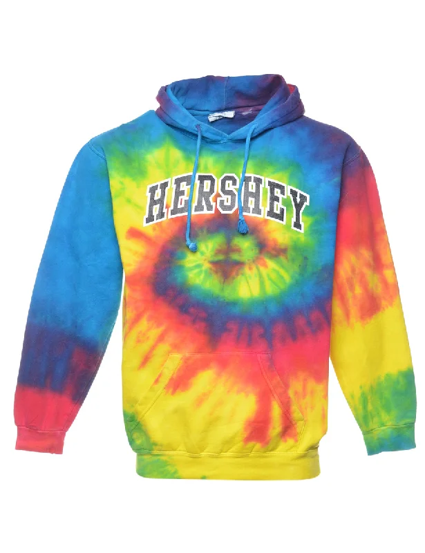 Tie-dye Hershey Hoodie - S Hoodie with Slim Fit Tailored Modern