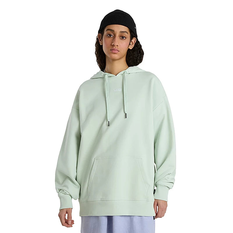 Vans Flying V Oversized Hoody - Pale Aqua Hoodie with Longline Fit Extended Stylish