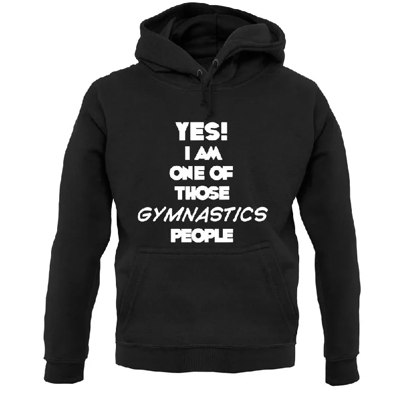 Yes! I Am One Of Those Gymnastics People Unisex Hoodie Hoodie with Drop Shoulder Relaxed Streetwear