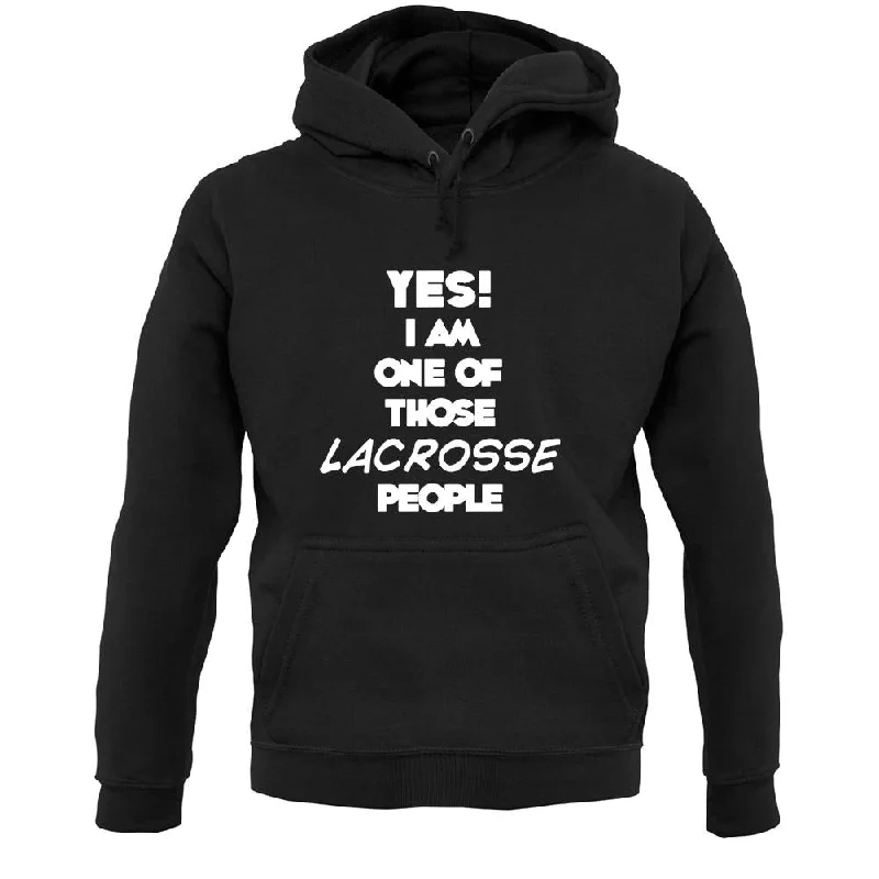 Yes! I Am One Of Those Lacrosse People Unisex Hoodie Hoodie with Half-Zip Sporty Casual