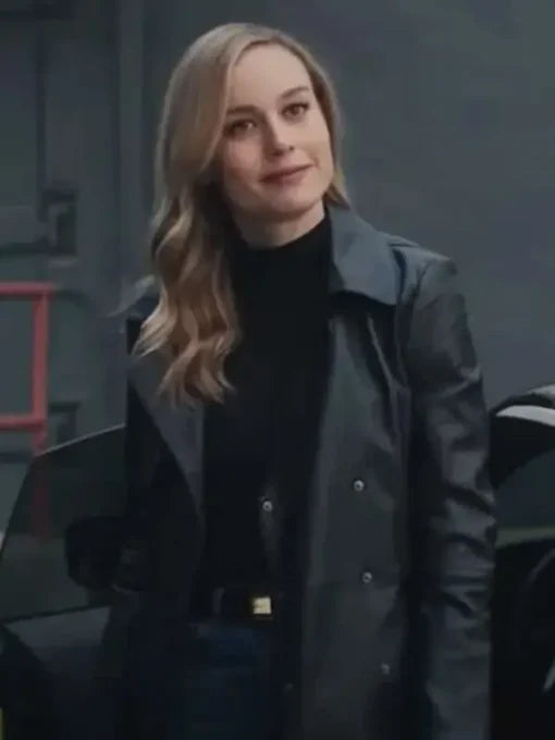 Fast X Brie Larson Black Coat Ultra-Soft Sherpa Vest