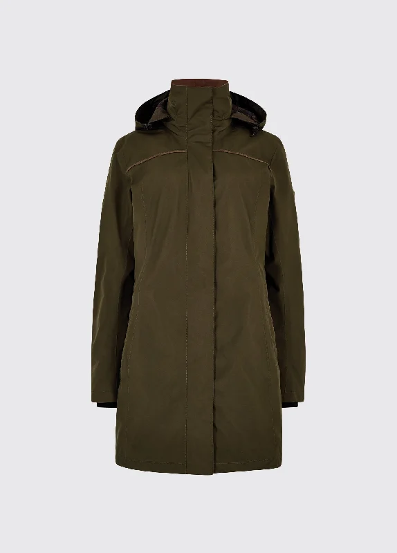 Beaufort Travel Coat - Olive Oversized Teddy Coat