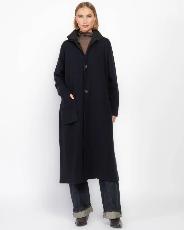 Olamu Coat Draped Longline Jacket