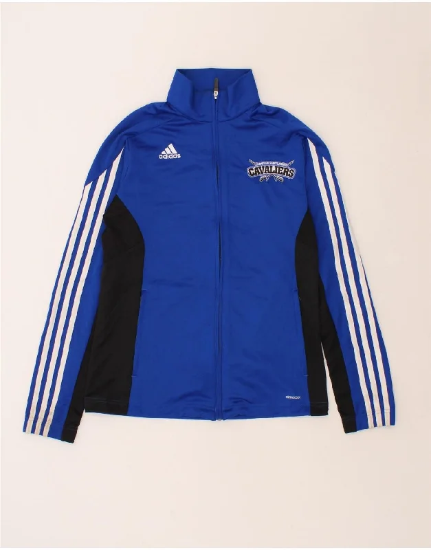 ADIDAS Womens Climacool Tracksuit Top Jacket UK 12/14 Medium Blue Collared Jacket Crew Neck Jacket Turtle Neck Jacket