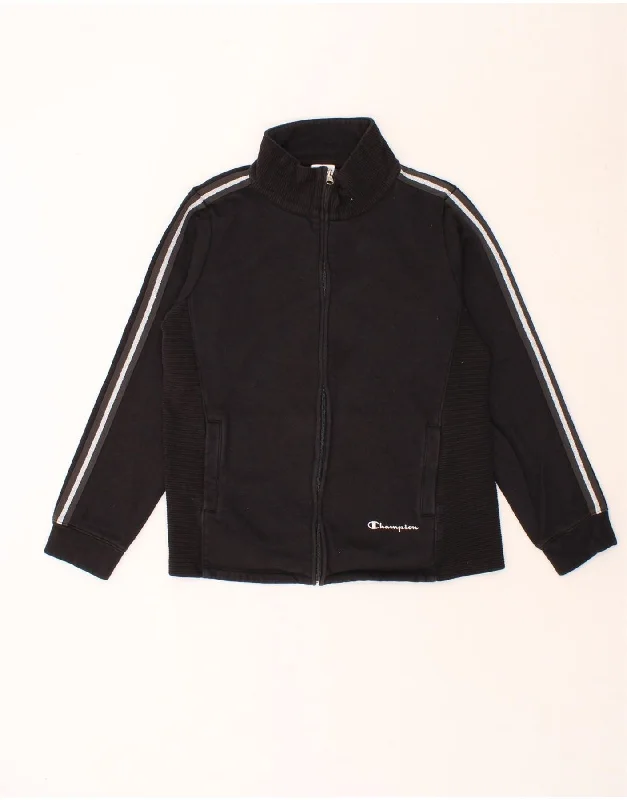 CHAMPION Womens Tracksuit Top Jacket UK 18 XL Black Cotton Denim Jacket Leather Jacket Suede Jacket