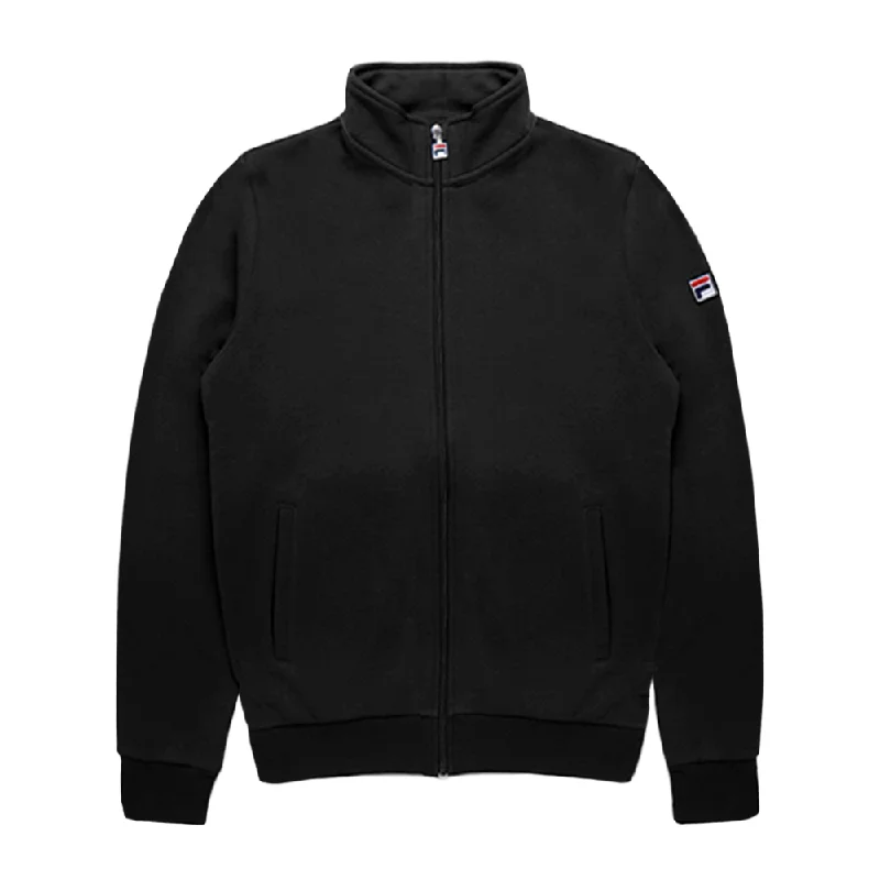 Fila Essential Match Fleece Jacket (Women's) - Black (Available Size: XS,L) Zippered Jacket Buttoned Jacket Snapped Jacket