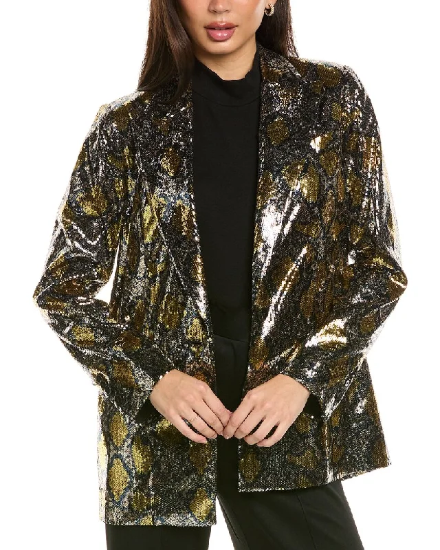 Kobi Halperin Audrey Sequin Jacket Satin Jacket Silk Jacket Chiffon Jacket