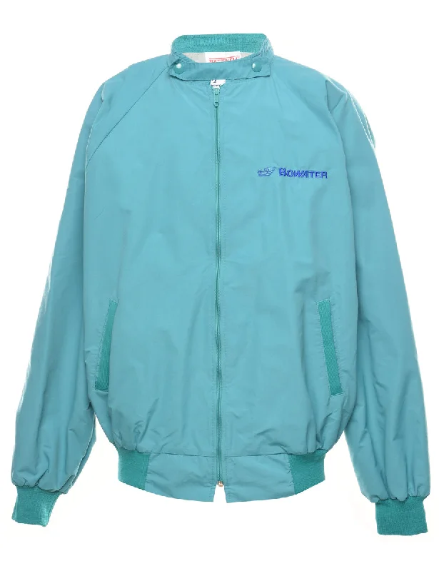 Turquoise Classic Jacket - L Toggled Jacket Drawstring Jacket Belted Jacket