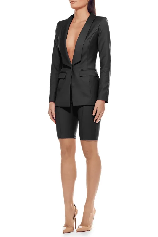 Bianca & Bridgett Tiffany Blazer - Black Women's Warm Suit