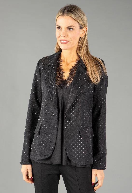 Diamante Detail Blazer Women's Elegant Suit