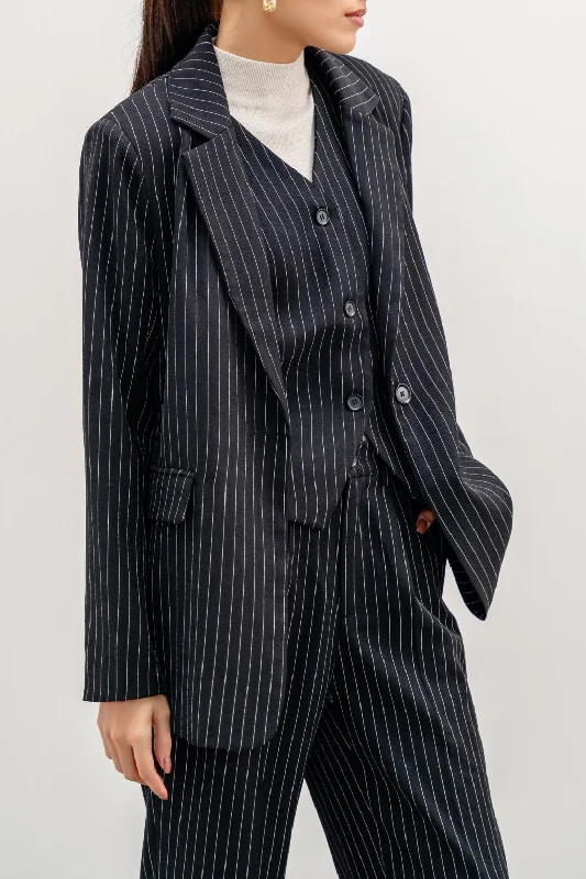 STRIPED BLAZER Women's Vintage Jacket