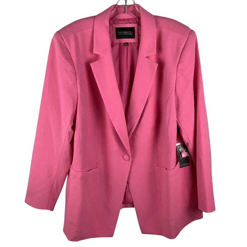 Blazer By Eloquii In Pink, Size: 20 Women's Designer Suit