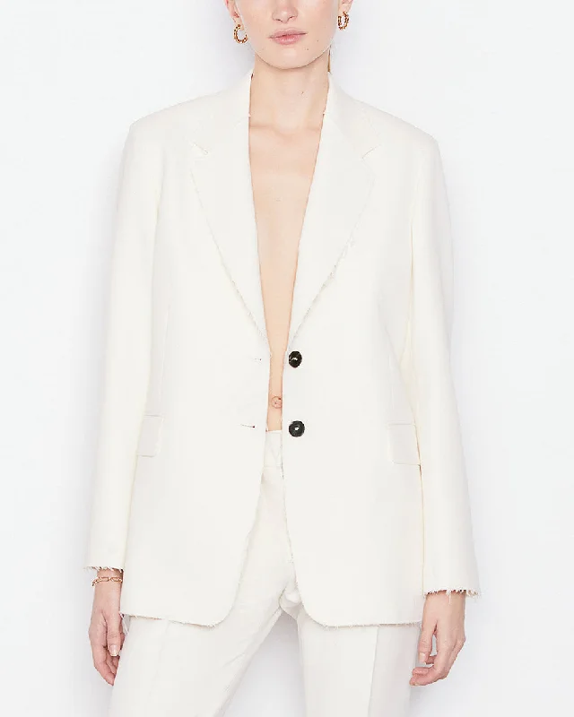 Oversized Raw Blazer Women's Party Jacket