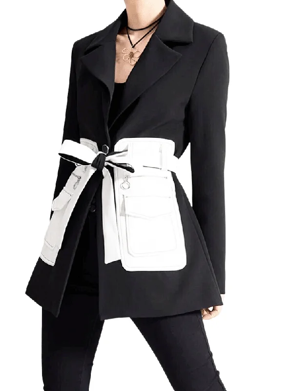 Women's Black and White Blazer Women's Business Blazer